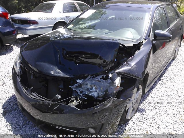 4T1BF1FK7CU107769 - 2012 TOYOTA CAMRY SE/LE/XLE BLACK photo 6