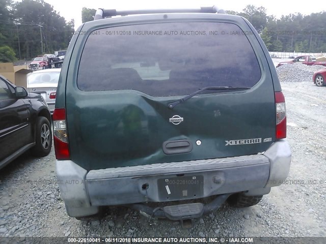 5N1ED28T4YC585644 - 2000 NISSAN XTERRA XE/SE GREEN photo 6