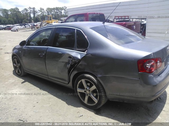 3VWEF71K67M146081 - 2007 VOLKSWAGEN JETTA WOLFSBURG 灰色 照片 3