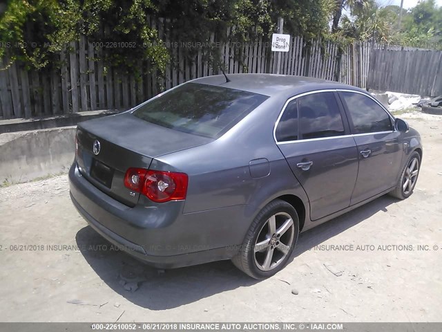3VWEF71K67M146081 - 2007 VOLKSWAGEN JETTA WOLFSBURG 灰色 照片 4
