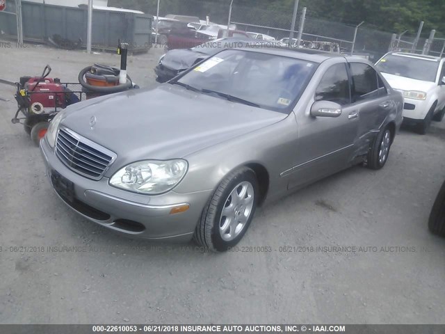 WDBNG84J05A436222 - 2005 MERCEDES-BENZ S 500 4MATIC SILVER photo 2