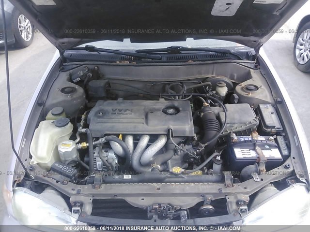 1Y1SK5284YZ430748 - 2000 CHEVROLET GEO PRIZM LSI TAN photo 10