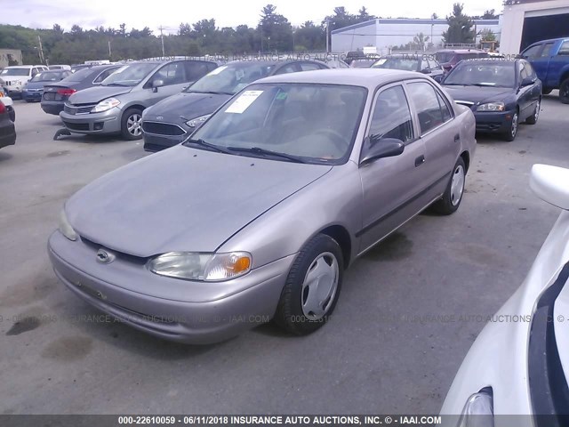 1Y1SK5284YZ430748 - 2000 CHEVROLET GEO PRIZM LSI TAN photo 2