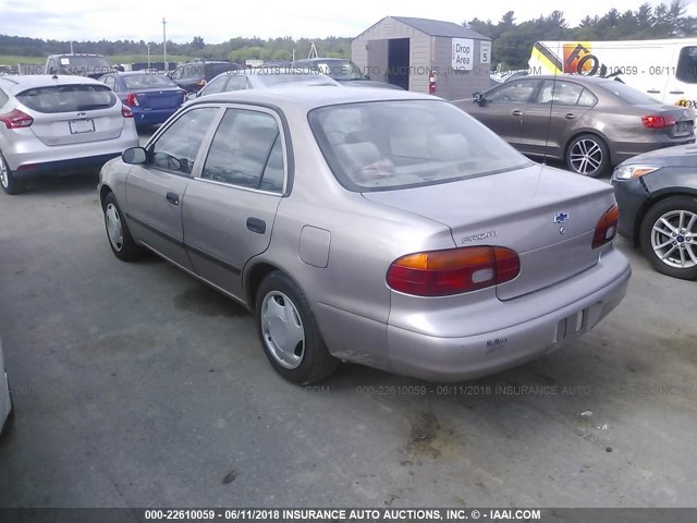 1Y1SK5284YZ430748 - 2000 CHEVROLET GEO PRIZM LSI TAN photo 3