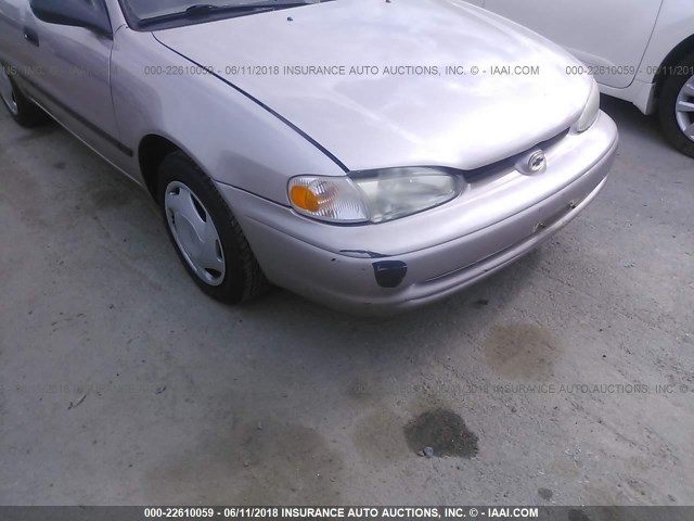 1Y1SK5284YZ430748 - 2000 CHEVROLET GEO PRIZM LSI TAN photo 6