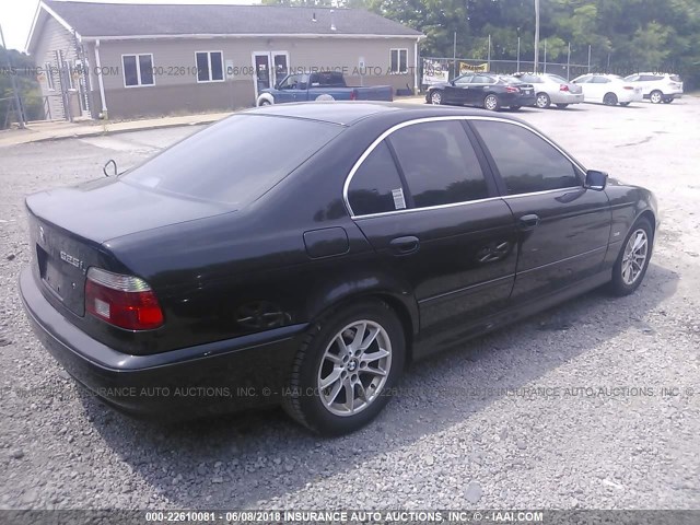 WBADT43493G028029 - 2003 BMW 525 I AUTOMATIC BLACK photo 4