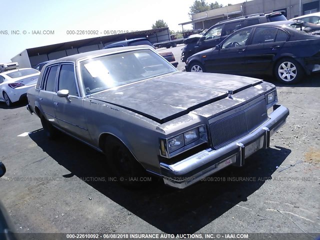 1G4AM69A9EH569117 - 1984 BUICK REGAL LIMITED BROWN photo 1