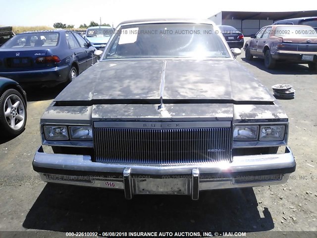 1G4AM69A9EH569117 - 1984 BUICK REGAL LIMITED BROWN photo 6