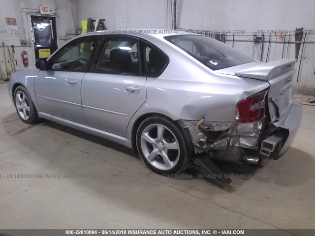 4S3BL616777203684 - 2007 SUBARU LEGACY 2.5I SILVER photo 3