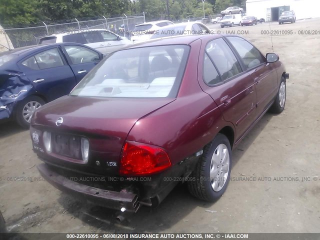 3N1CB51D25L549556 - 2005 NISSAN SENTRA 1.8/1.8S MAROON photo 4