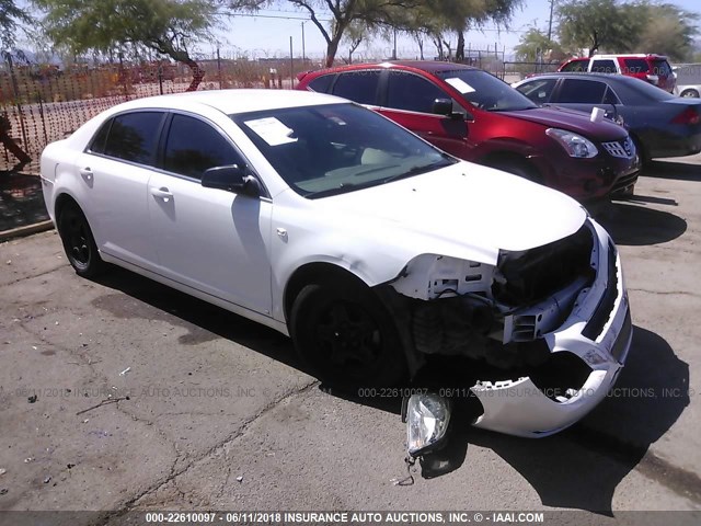 1G1ZG57B28F161054 - 2008 CHEVROLET MALIBU LS WHITE photo 1