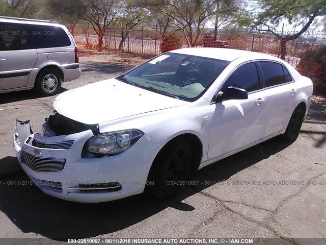 1G1ZG57B28F161054 - 2008 CHEVROLET MALIBU LS WHITE photo 2