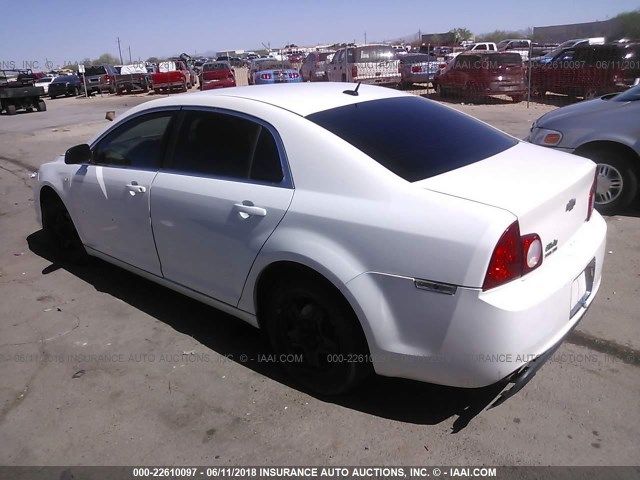 1G1ZG57B28F161054 - 2008 CHEVROLET MALIBU LS WHITE photo 3