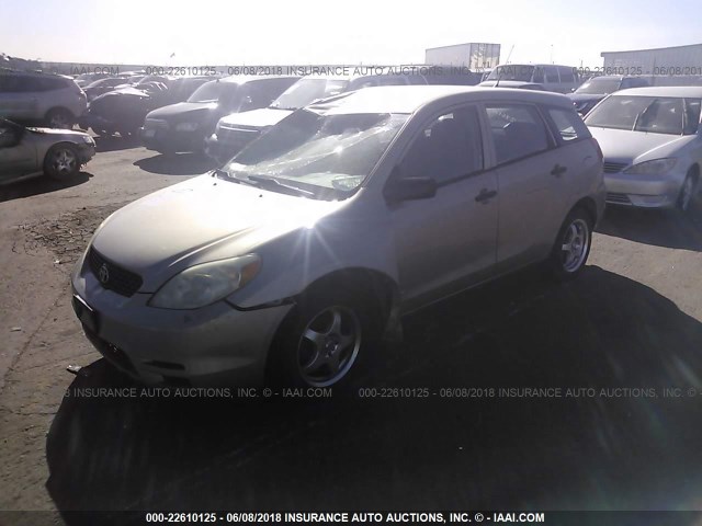 2T1KR32E43C036244 - 2003 TOYOTA COROLLA MATRIX XR GOLD photo 2