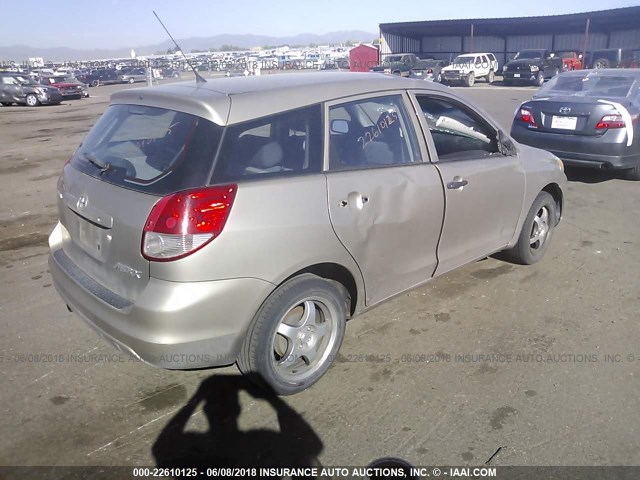 2T1KR32E43C036244 - 2003 TOYOTA COROLLA MATRIX XR GOLD photo 4