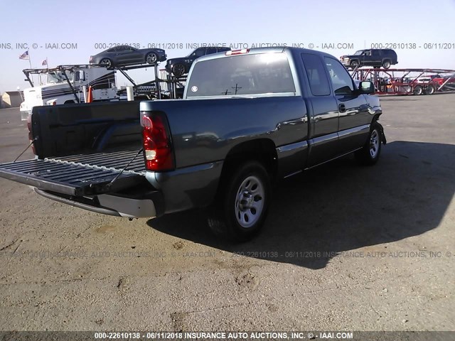 1GCEC19X57Z183890 - 2007 CHEVROLET SILVERADO C1500 CLASSIC BLUE photo 4