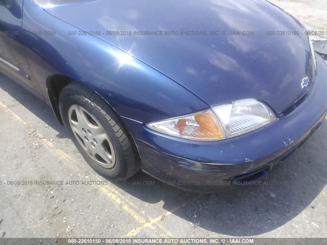 1G1JF524817149791 - 2001 CHEVROLET CAVALIER LS BLUE photo 6