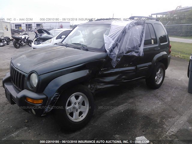 1J4GL58K13W633126 - 2003 JEEP LIBERTY LIMITED GREEN photo 2