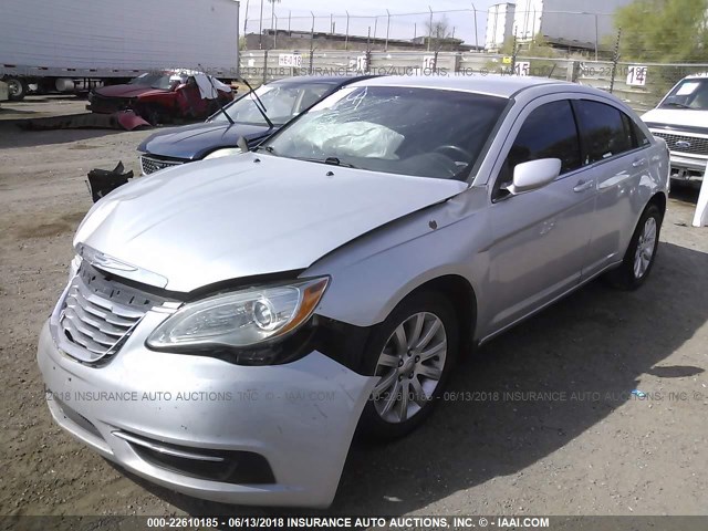 1C3CCBBB1CN100974 - 2012 CHRYSLER 200 TOURING GRAY photo 2