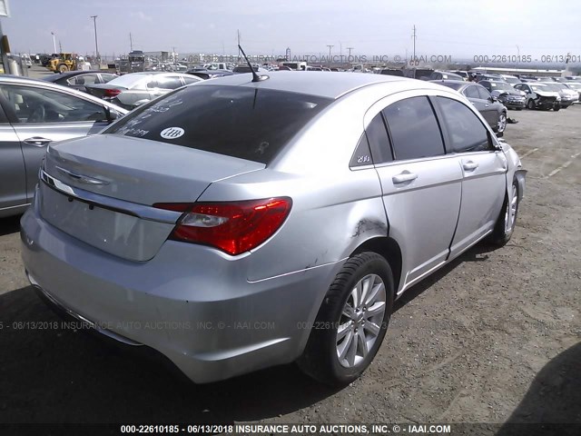 1C3CCBBB1CN100974 - 2012 CHRYSLER 200 TOURING GRAY photo 4