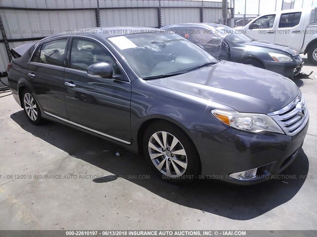 4T1BK3DB3BU393399 - 2011 TOYOTA AVALON LIMITED GRAY photo 1