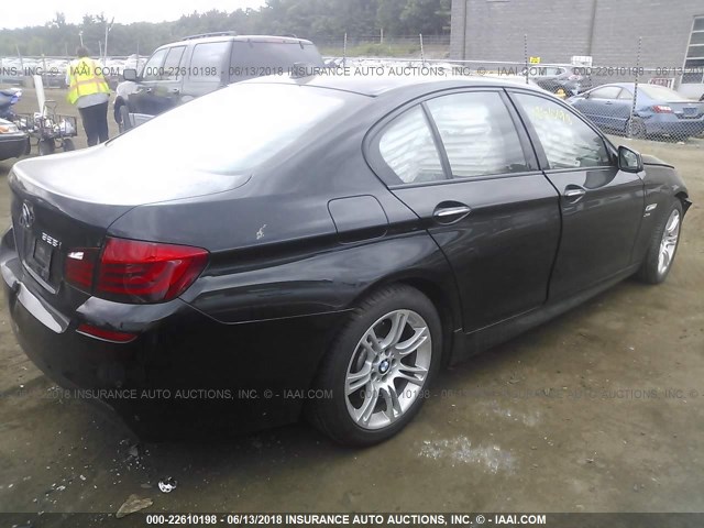 WBAXH5C51CDW04873 - 2012 BMW 528 XI BLACK photo 4