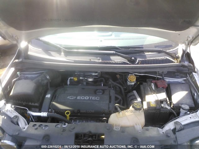 1G1JA5SH1E4244170 - 2014 CHEVROLET SONIC LS 银色 照片 10