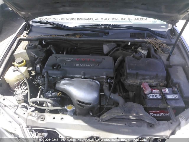 4T1BE30K05U984713 - 2005 TOYOTA CAMRY LE/XLE/SE GRAY photo 10