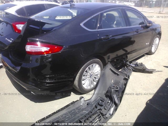 3FA6P0LU7DR345526 - 2013 FORD FUSION SE HYBRID BLACK photo 6