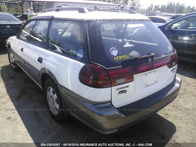 4S3BG6856T7376186 - 1996 SUBARU LEGACY OUTBACK WHITE photo 3