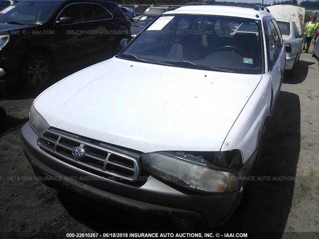 4S3BG6856T7376186 - 1996 SUBARU LEGACY OUTBACK WHITE photo 6