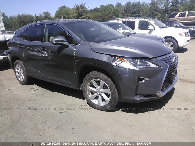 2T2BZMCA3GC005859 - 2016 LEXUS RX 350/BASE/F SPORT GRAY photo 1