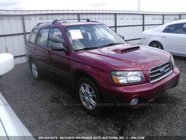 JF1SG69695H705392 - 2005 SUBARU FORESTER 2.5XT RED photo 1