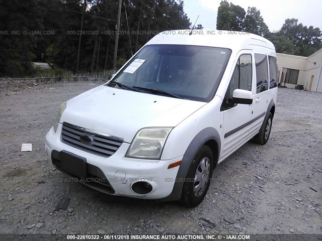 NM0KS9CN4BT050932 - 2011 FORD TRANSIT CONNECT XLT PREMIUM WHITE photo 2