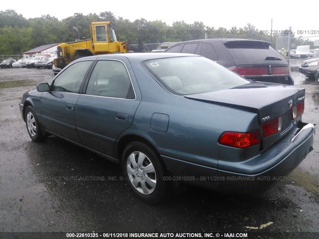 4T1BF22K11U962816 - 2001 TOYOTA CAMRY LE/XLE 蓝色 照片 3