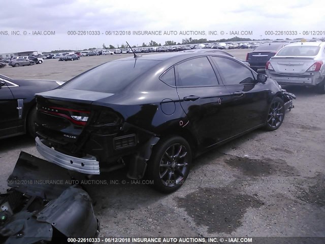 1C3CDFBB2FD345278 - 2015 DODGE DART SXT BLACK photo 4