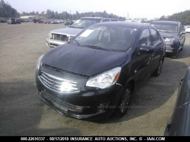 ML32F3FJ0JHF11323 - 2018 MITSUBISHI MIRAGE G4 ES შავი ფოტო 2