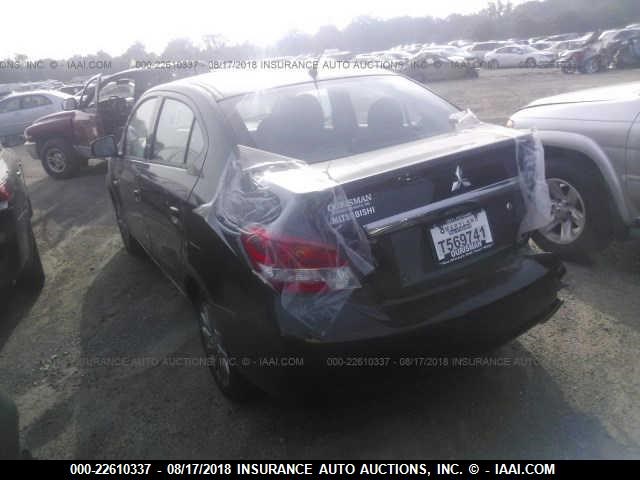 ML32F3FJ0JHF11323 - 2018 MITSUBISHI MIRAGE G4 ES შავი ფოტო 3