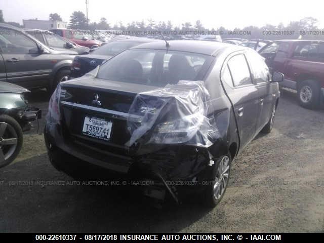 ML32F3FJ0JHF11323 - 2018 MITSUBISHI MIRAGE G4 ES შავი ფოტო 4