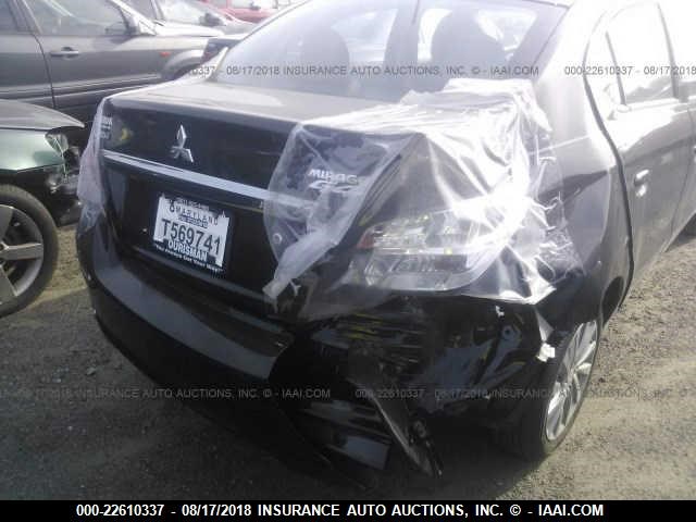 ML32F3FJ0JHF11323 - 2018 MITSUBISHI MIRAGE G4 ES შავი ფოტო 6