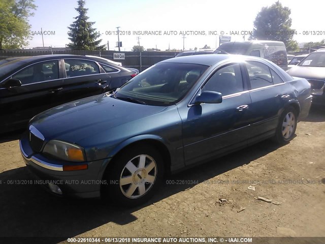 1LNHM87A52Y672835 - 2002 LINCOLN LS Mavi foto 2