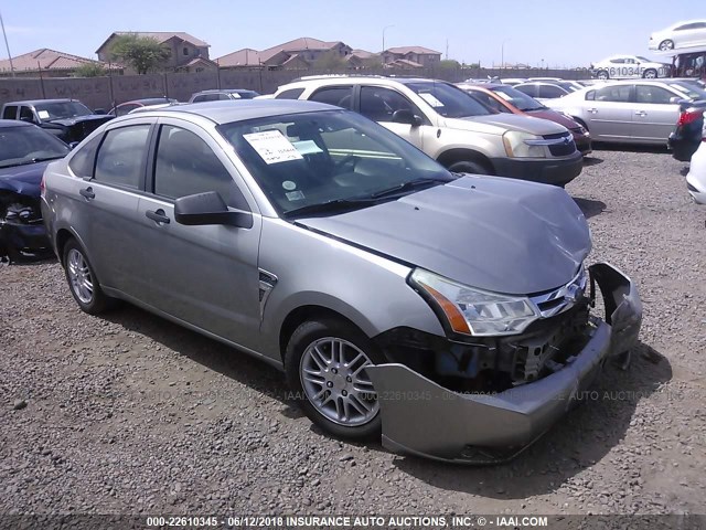 1FAHP35N28W242503 - 2008 FORD FOCUS SE/SEL/SES SILVER photo 1