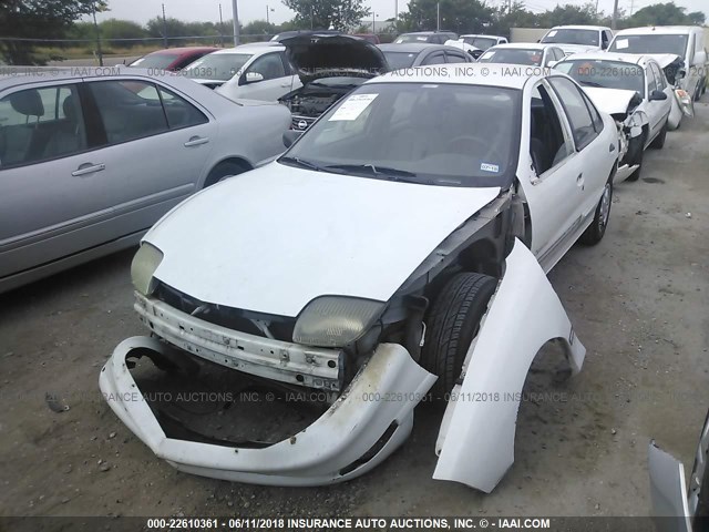 1G2JB5248V7573355 - 1997 PONTIAC SUNFIRE SE WHITE photo 2