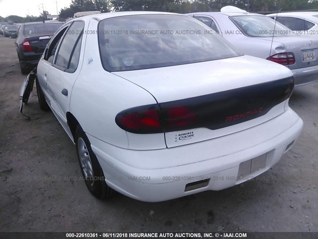 1G2JB5248V7573355 - 1997 PONTIAC SUNFIRE SE WHITE photo 3