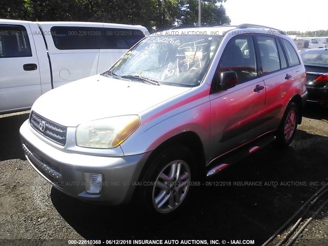 JTEGH20VX26005183 - 2002 TOYOTA RAV4 SILVER photo 2