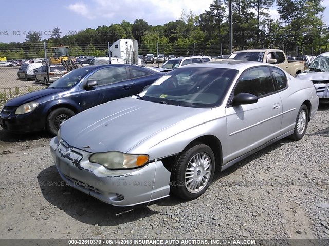 2G1WW15E419218333 - 2001 CHEVROLET MONTE CARLO LS 银色 照片 2