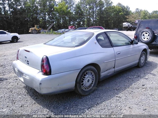 2G1WW15E419218333 - 2001 CHEVROLET MONTE CARLO LS 银色 照片 4