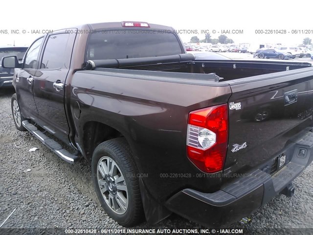 5TFAW5F10HX638364 - 2017 TOYOTA TUNDRA CREWMAX 1794/PLATINUM 深棕色 照片 3