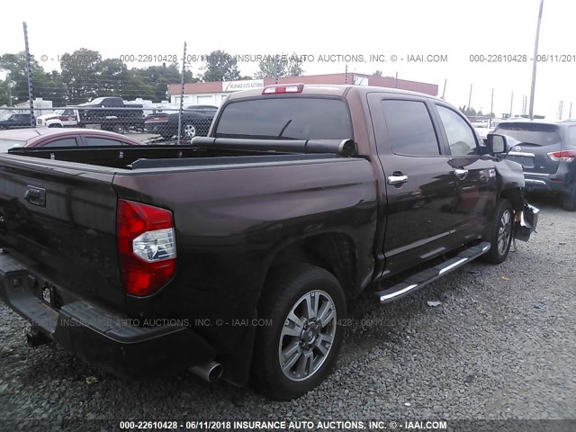 5TFAW5F10HX638364 - 2017 TOYOTA TUNDRA CREWMAX 1794/PLATINUM 深棕色 照片 4