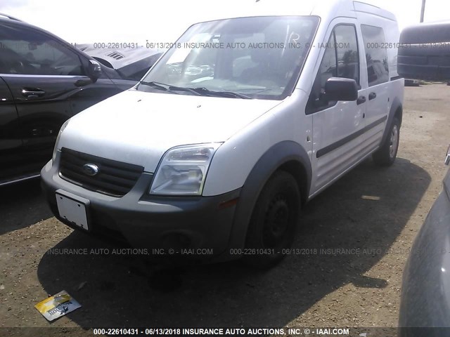 NM0LS6AN1AT003894 - 2010 FORD TRANSIT CONNECT XL WHITE photo 2